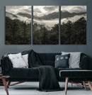 Moody Forest Wall Art – Framed Mountain Fog Canvas Artwork, by MyGreatCanvas | Canvas Wall Art Prints | Photo Prints & Wall Decor