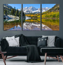 Maroon Bells Wall Art – Framed Snowy Mountain Canvas by MyGreatCanvas | Canvas Wall Art Prints | Photo Prints & Wall Decor