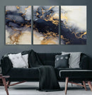 Black Marble Wall Art Canvas Print – Framed Abstract Gold by MyGreatCanvas | Canvas Wall Art Prints | Photo Prints & Wall Decor