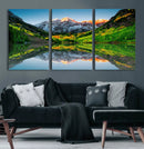 Maroon Bells Lake Wall Art Canvas Print – Framed Majestic