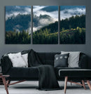 Misty Forest Wall Art Canvas Print, Serene Pine Hills and by MyGreatCanvas | Canvas Wall Art Prints | Photo Prints & Wall Decor