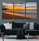 Tropical Beach Wall Art – Framed Sunset Ocean Canvas by MyGreatCanvas | Canvas Wall Art Prints | Photo Prints & Wall Decor