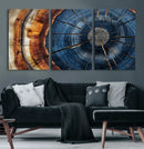 Framed Abstract Tree Ring Wall Art Print Natural Rustic Wood by MyGreatCanvas | Canvas Wall Art Prints | Photo Prints & Wall Decor