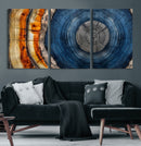 Abstract Tree Rings Wall Art Canvas Print – Modern Wood by MyGreatCanvas | Canvas Wall Art Prints | Photo Prints & Wall Decor