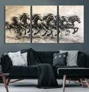Galloping Horses Wall Art Canvas Print – Framed Wild