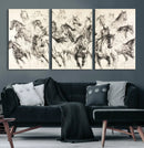 Running Horses Wall Art Canvas Print – Framed Galloping Herd