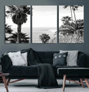 Palm Trees Wall Art Canvas Print – Framed Coastal Ocean