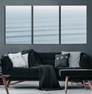Ocean Waves Wall Art Canvas Print – Framed Solo Surfer Wave