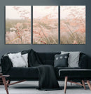 Pastel Grasses Wall Art Canvas Print – Framed Soft Meadow