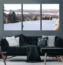 Snowy Mountain Wall Art Canvas Print – Framed Ski Slope by MyGreatCanvas | Canvas Wall Art Prints | Photo Prints & Wall Decor