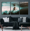 Vibrant Aquatic Motion Wall Art Canvas Print – Framed by MyGreatCanvas | Canvas Wall Art Prints | Photo Prints & Wall Decor