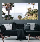 Coastal Palm Trees Wall Art Canvas Print – Framed Ocean