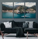 Amalfi Coast Wall Art – Framed Italian Seaside Canvas by MyGreatCanvas | Canvas Wall Art Prints | Photo Prints & Wall Decor
