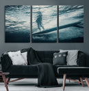 Underwater Surf Wall Art – Framed Ocean Wave Canvas Artwork, by MyGreatCanvas | Canvas Wall Art Prints | Photo Prints & Wall Decor