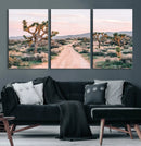 Joshua Tree Park Wall Art Canvas Print – Framed Desert Road by MyGreatCanvas | Canvas Wall Art Prints | Photo Prints & Wall Decor