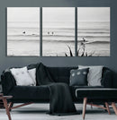 Surfer Silhouette Wall Art Canvas Print – Framed Calm Ocean by MyGreatCanvas | Canvas Wall Art Prints | Photo Prints & Wall Decor