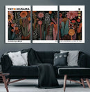 Modern Japanese Wall Art Canvas Print – Framed Abstract