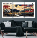 Modern Mount Fuji Wall Art Canvas Print – Framed Abstract