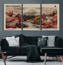 Modern Japanese Wall Art Canvas Print – Framed Abstract