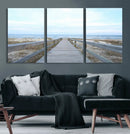 Beach Boardwalk Wall Art Canvas Print – Framed Coastal