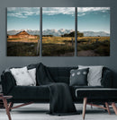 Rustic Farmhouse Wall Art Canvas Print – Teton Range Mormon