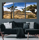 Joshua Tree Desert Wall Art Canvas Print – Framed