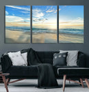 Minimalist Seaside Wall Art Canvas Print – Morning Glow