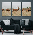 Rustic Deer Wall Art Canvas Print – Autumn Forest Woodland