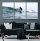 Surfer on Wave Wall Art Canvas Print – Framed Ocean by MyGreatCanvas | Canvas Wall Art Prints | Photo Prints & Wall Decor