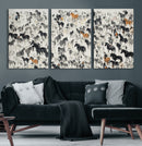 Wild Horse Stampede Wall Art Canvas Print – Monochrome by MyGreatCanvas | Canvas Wall Art Prints | Photo Prints & Wall Decor