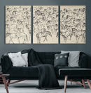 Wild Horse Stampede Wall Art Canvas Print – Monochrome by MyGreatCanvas | Canvas Wall Art Prints | Photo Prints & Wall Decor