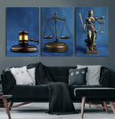 Legal Justice Wall Art Canvas Print – Gavel, Scales & Lady by MyGreatCanvas | Canvas Wall Art Prints | Photo Prints & Wall Decor