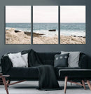 Coastal Ocean View Wall Art Canvas Print – Serene Rocky by MyGreatCanvas | Canvas Wall Art Prints | Photo Prints & Wall Decor