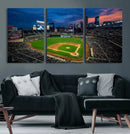 Target Field Wall Art Canvas Print – Baseball Stadium Scene, by MyGreatCanvas | Canvas Wall Art Prints | Photo Prints & Wall Decor