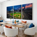 Target Field Wall Art Canvas Print – Baseball Stadium Scene,