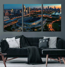 Chicago Bears Soldiers Field Wall Art Canvas Print – Framed
