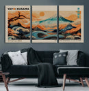 Yayoi Kusama Inspired Japanese Landscape Wall Art Canvas by MyGreatCanvas | Canvas Wall Art Prints | Photo Prints & Wall Decor