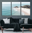 Aerial Beach Wall Art Canvas Print, Coastal Ocean Waves and by MyGreatCanvas | Canvas Wall Art Prints | Photo Prints & Wall Decor