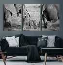 Wild Elephant Wall Art Canvas Print by MyGreatCanvas | Canvas Wall Art Prints | Photo Prints & Wall Decor