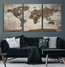 World Map Canvas Print – Framed Detailed Map of the World by MyGreatCanvas | Canvas Wall Art Prints | Photo Prints & Wall Decor