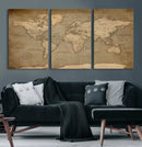 World Map Canvas Print – Framed Travel Map Wall Art for by MyGreatCanvas | Canvas Wall Art Prints | Photo Prints & Wall Decor