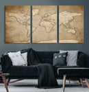 Colorful Watercolor World Map Canvas Wall Art – Framed by MyGreatCanvas | Canvas Wall Art Prints | Photo Prints & Wall Decor
