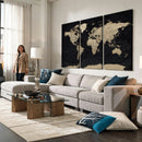 World Map Wall Art Print – Detailed Map of the World Wall