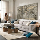 World Map Canvas Print – Detailed Map of the World Wall Art