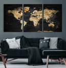 World Map Canvas Wall Art with Famous Landmarks – Framed by MyGreatCanvas | Canvas Wall Art Prints | Photo Prints & Wall Decor