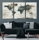 World Map Canvas Print – Framed Travel Map Wall Art for by MyGreatCanvas | Canvas Wall Art Prints | Photo Prints & Wall Decor