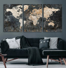 World Map Canvas Print – Detailed Map of the World Wall Art by MyGreatCanvas | Canvas Wall Art Prints | Photo Prints & Wall Decor