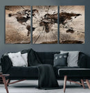 Black and White World Map Canvas Print – Framed Wall Art for by MyGreatCanvas | Canvas Wall Art Prints | Photo Prints & Wall Decor