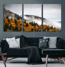 Autumn Forest Wall Art Canvas Print, Foggy Mountain by MyGreatCanvas | Canvas Wall Art Prints | Photo Prints & Wall Decor