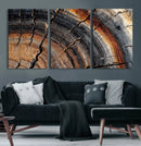 Abstract Tree Ring Wall Art Print – Natural Rustic Wood by MyGreatCanvas | Canvas Wall Art Prints | Photo Prints & Wall Decor